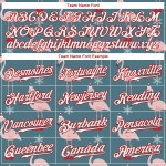 Jersey Custom 3D Baseball Weiß-Rot Authentic Teal Weihnachten Jersey Custom 3D Baseball Weiß-Rot Authentic Teal Weihnachten