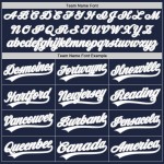 Jersey Navy Weiß-Grau Nadelstreifen Authentic Baseball Custom Weiß Jersey Navy Weiß-Grau Nadelstreifen Authentic Baseball Custom Weiß