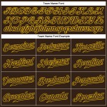 Braun-Gold Baseball Jersey Braun Custom Authentic Braun-Gold Baseball Jersey Braun Custom Authentic