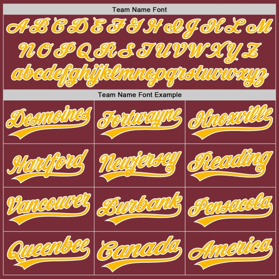 Gold-Weiß Burgund Baseball Custom Jersey Authentic Gold-Weiß Burgund Baseball Custom Jersey Authentic