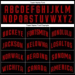 Jersey Custom Schwarz Baseball Authentic Rot Jersey Custom Schwarz Baseball Authentic Rot