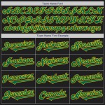 Tone Kelly Two Grün-Gold Schwarz Authentic Custom Jersey Baseball Tone Kelly Two Grün-Gold Schwarz Authentic Custom Jersey Baseball