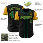 Tone Kelly Two Grün-Gold Schwarz Authentic Custom Jersey Baseball Tone Kelly Two Grün-Gold Schwarz Authentic Custom Jersey Baseball