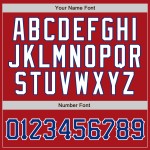 Authentisches Royal-White Pinstripe Baseball Custom Weiß Jersey Rot Authentisches Royal-White Pinstripe Baseball Custom Weiß Jersey Rot