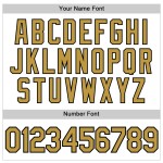 Altes Gold-Schwarzes Baseballtrikot Authentic White Custom