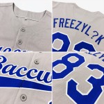 Custom Gray Authentic Baseball Trikot Royal-Rot Custom Gray Authentic Baseball Trikot Royal-Rot