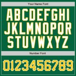 Authentisches Kelly Gold Baseball Grün Nadelstreifen Trikot Gold-Weiß Custom Authentisches Kelly Gold Baseball Grün Nadelstreifen Trikot Gold-Weiß Custom