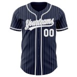 Jersey Navy Weiß-Grau Nadelstreifen Authentic Baseball Custom Weiß Jersey Navy Weiß-Grau Nadelstreifen Authentic Baseball Custom Weiß