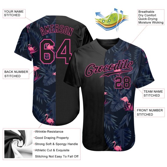 Baseball Flamingo 3D Benutzerdefiniertes authentisches Designmuster-Trikot Baseball Flamingo 3D Benutzerdefiniertes authentisches Designmuster-Trikot