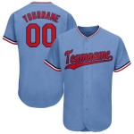 Blau Rot-Marineblau Baseball Light Custom Jersey Blau Rot-Marineblau Baseball Light Custom Jersey