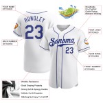 Weißes Royal Authentic Jersey Custom Baseball Weißes Royal Authentic Jersey Custom Baseball