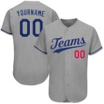 Custom Gray Authentic Baseball Trikot Royal-Rot Custom Gray Authentic Baseball Trikot Royal-Rot