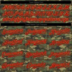 Benutzerdefiniertes Red-Old Baseball Service Authentic Jersey zum Gruß Gold Camo Benutzerdefiniertes Red-Old Baseball Service Authentic Jersey zum Gruß Gold Camo
