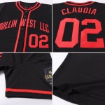 Jersey Custom Schwarz Baseball Authentic Rot Jersey Custom Schwarz Baseball Authentic Rot