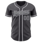 Steel Custom Authentic Trikot Grau Baseball Grau Steel Custom Authentic Trikot Grau Baseball Grau
