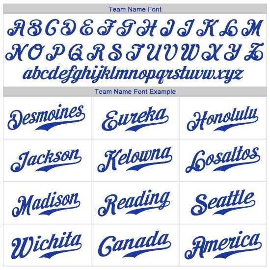 Weißes Royal Authentic Jersey Custom Baseball Weißes Royal Authentic Jersey Custom Baseball