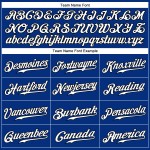 Jersey Weiß-Schwarz Baseball Royal Authentic Custom Jersey Weiß-Schwarz Baseball Royal Authentic Custom