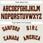 Creme Schwarz-Orange Baseball Custom Jersey Creme Schwarz-Orange Baseball Custom Jersey