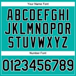 Weißes authentisches Jersey, schwarzer Nadelstreifen, Aqua, benutzerdefinierter Baseball Weißes authentisches Jersey, schwarzer Nadelstreifen, Aqua, benutzerdefinierter Baseball