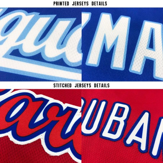 Blau Rot-Marineblau Baseball Light Custom Jersey Blau Rot-Marineblau Baseball Light Custom Jersey