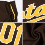 Braun-Gold Baseball Jersey Braun Custom Authentic Braun-Gold Baseball Jersey Braun Custom Authentic
