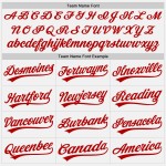 Rot Weiß Jersey Baseball Custom Authentic Nadelstreifen Rot Rot Weiß Jersey Baseball Custom Authentic Nadelstreifen Rot