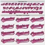 Weiß Custom Authentic Jersey Rosa Baseball Nadelstreifen Schwarz Weiß Custom Authentic Jersey Rosa Baseball Nadelstreifen Schwarz
