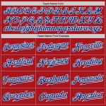 Authentisches Royal-White Pinstripe Baseball Custom Weiß Jersey Rot Authentisches Royal-White Pinstripe Baseball Custom Weiß Jersey Rot