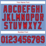 Blau Rot-Marineblau Baseball Light Custom Jersey Blau Rot-Marineblau Baseball Light Custom Jersey