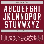 Crimson Jersey Authentic Custom Baseball Crimson-Weiß Crimson Jersey Authentic Custom Baseball Crimson-Weiß